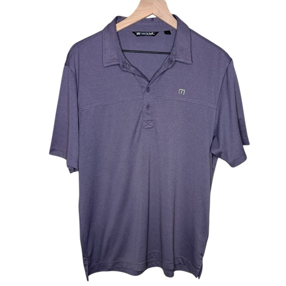 Travis Mathew Men’s Sz large Purple Golf Polo Shirt Short Sleeves